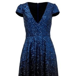 Badgley Mishka ombré sequin dress